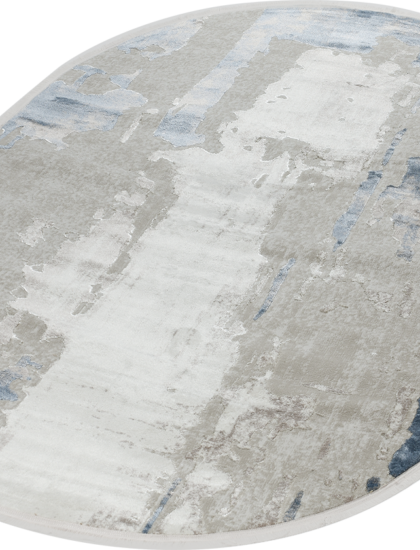 51273B oval BLUE / CREAM