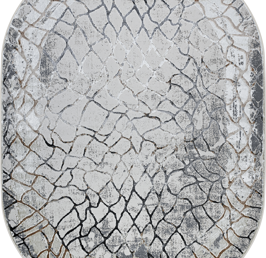 37888A oval GREY FLS / BEIGE FLS