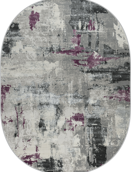 36506A oval LILA / L.GREY