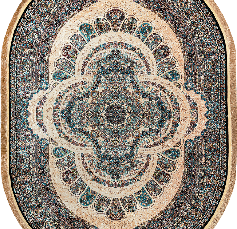 20250A oval CREAM / NAVY