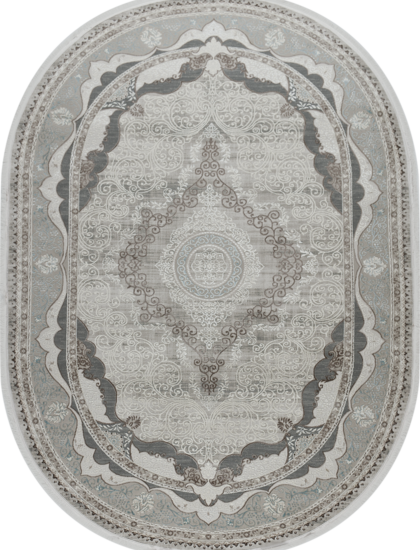 36564A oval L.BEIGE / BLUE