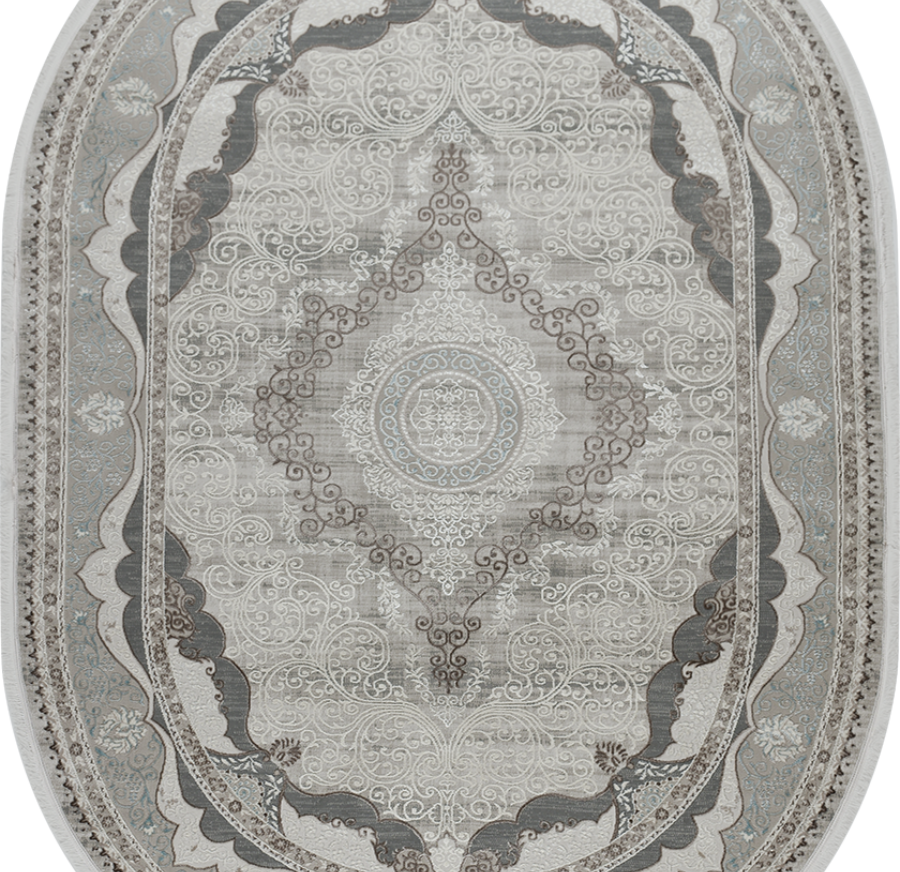 36564A oval L.BEIGE / BLUE