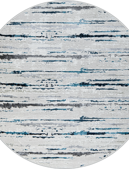 38462A daire BLUE FLS / L.GREY