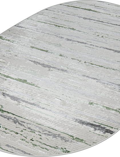 38462A oval GREEN FLS / L.GREY