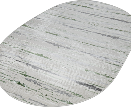 38462A oval GREEN FLS / L.GREY