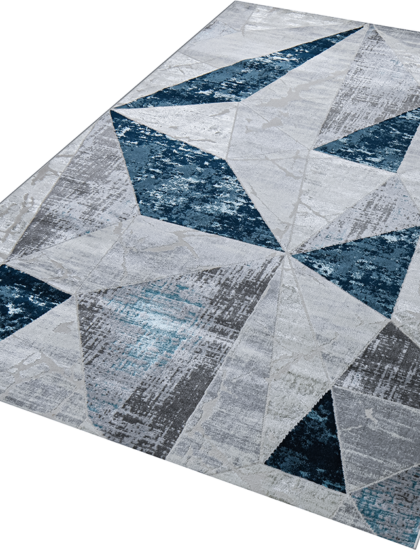 37515A r BLUE FLS / L.GREY