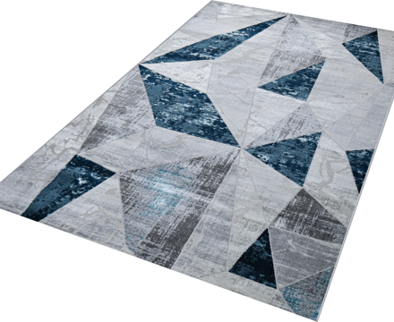 37515A r BLUE FLS / L.GREY