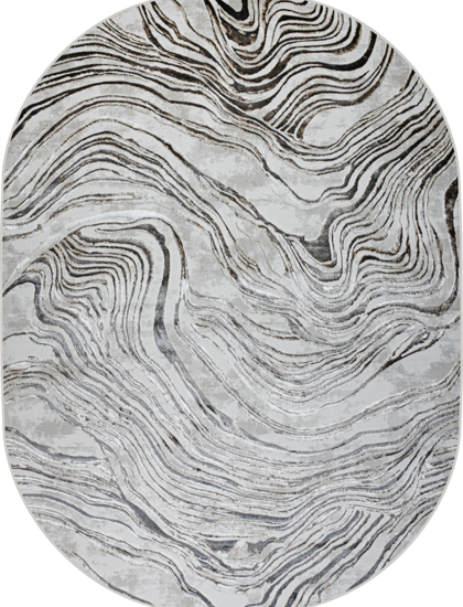 37885C oval CREAM FLS / BEIGE FL