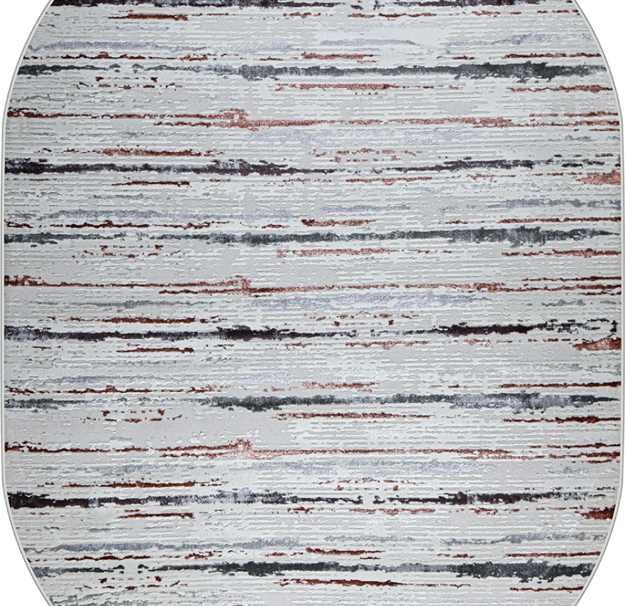 38462A oval ROSE FLS / L.GREY