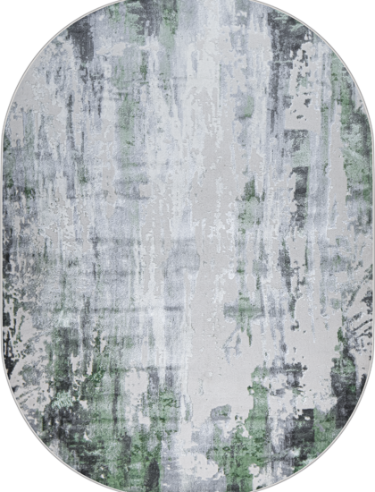 37107A oval GREEN FLS / L.GREY