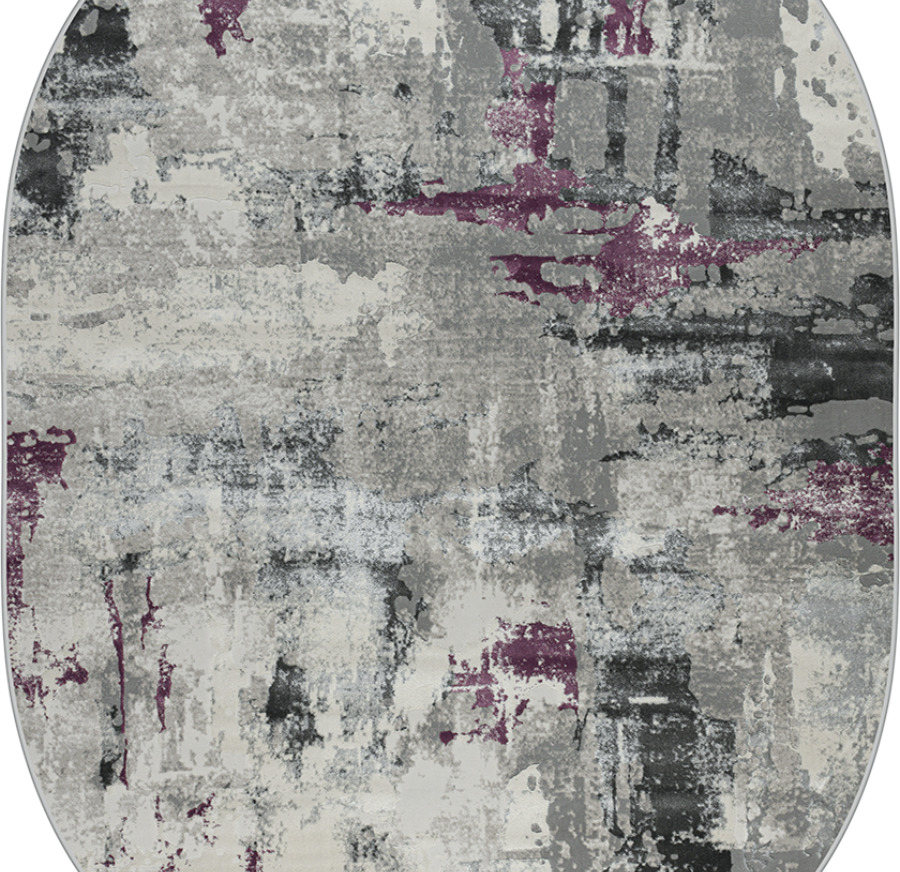 36506A oval GREY / LILA