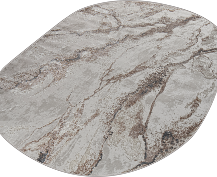 38552A oval GREY FLS / CREAM FLS