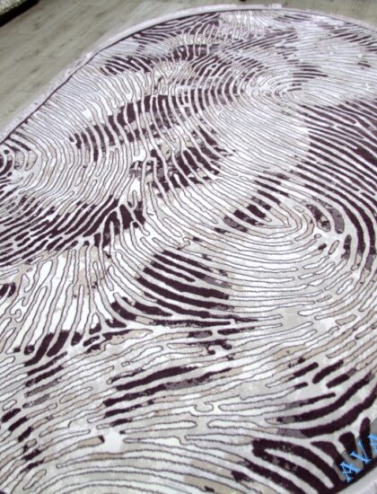 36911A oval LILA / BEIGE