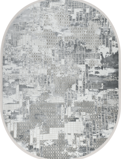 38267B oval GREY / L.GREY