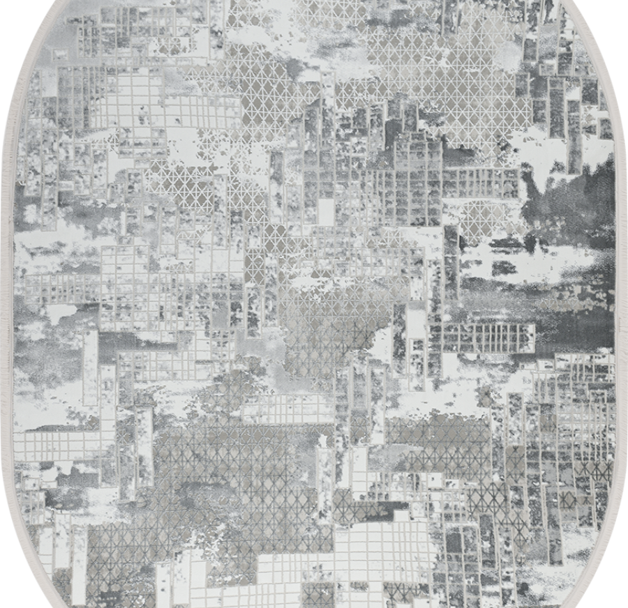 38267B oval GREY / L.GREY