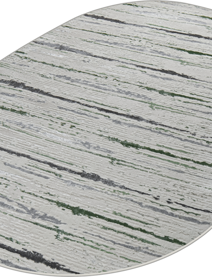 38462A oval GREEN FLS / L.GREY