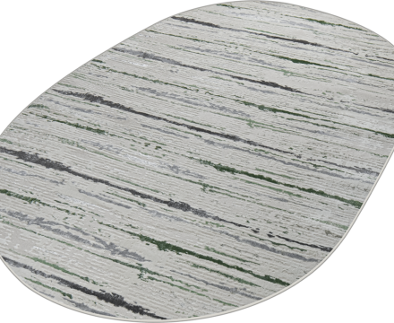 38462A oval GREEN FLS / L.GREY