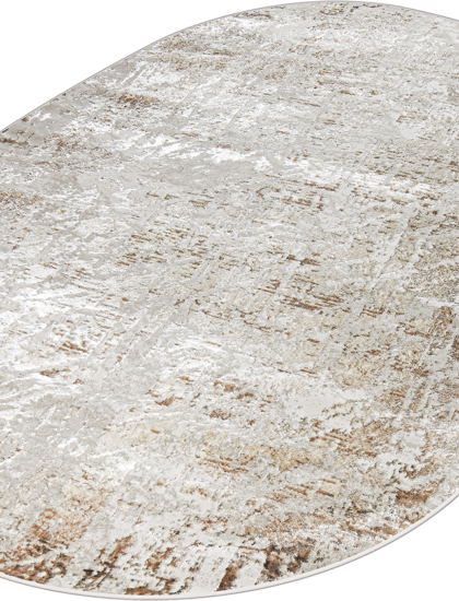 38551A oval BROWN FLS / CREAM FL