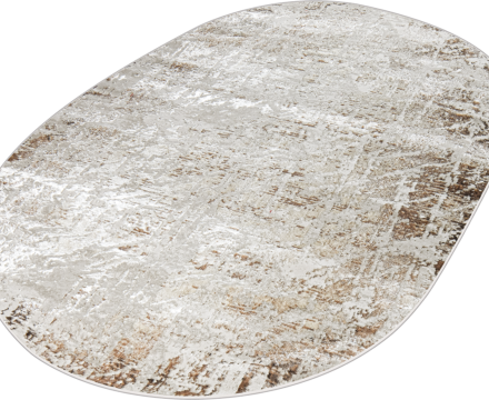 38551A oval BROWN FLS / CREAM FL