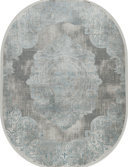 36560A oval BLUE / L.GREY