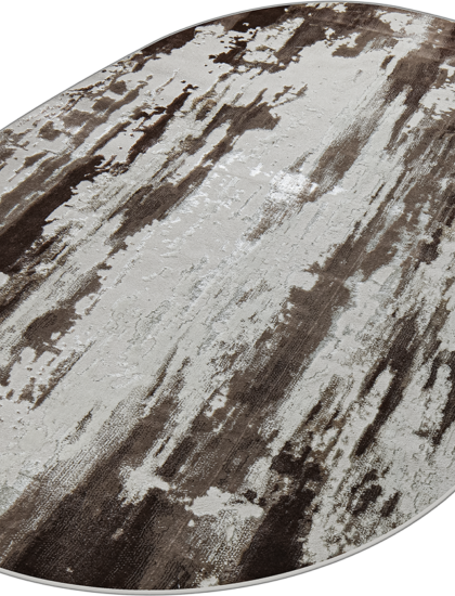 37107A oval BROWN / D.BEIGE