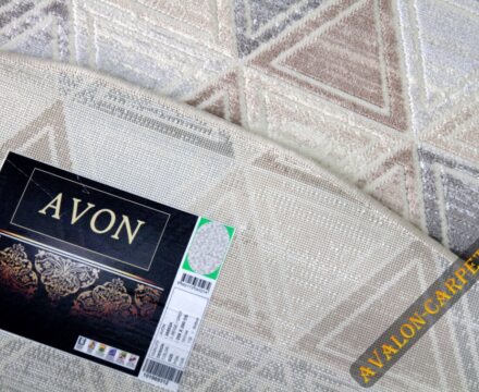 36853A oval L.BEIGE / GREY