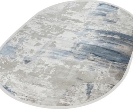 51272B oval BLUE / CREAM