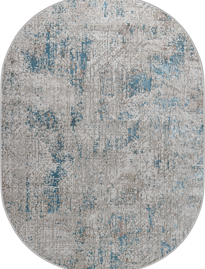 38549A oval BLUE FLS / CREAM FLS