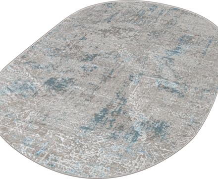 38549A oval BLUE FLS / CREAM FLS