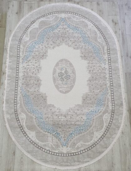 36548A oval BLUE / L.BEIGE