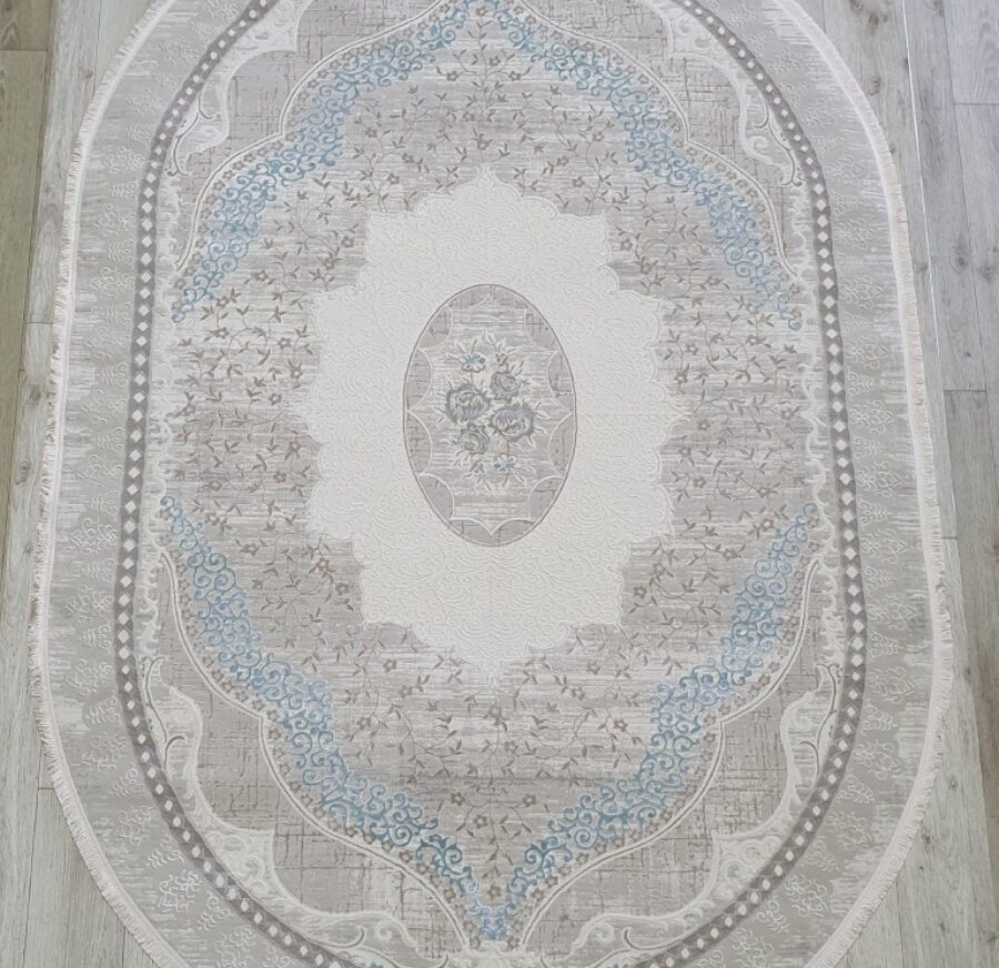 36548A oval BLUE / L.BEIGE