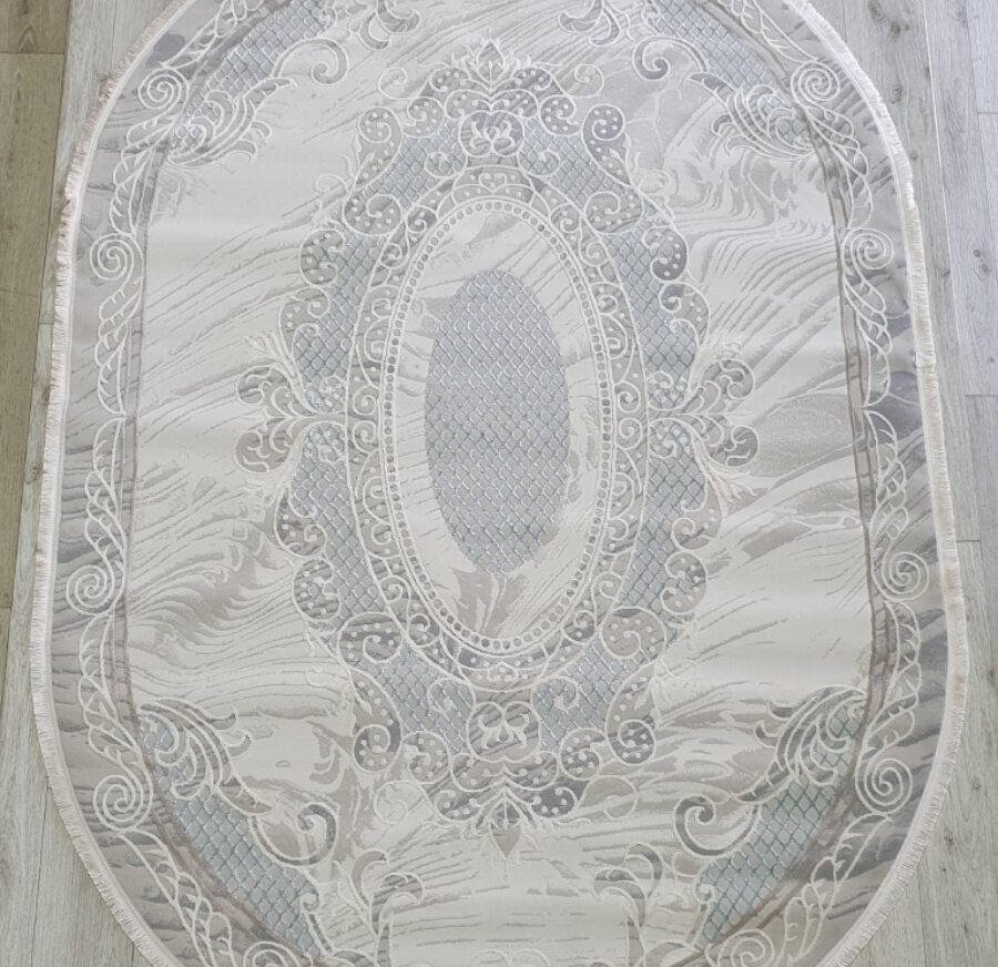 36565A oval L.BEIGE / BLUE