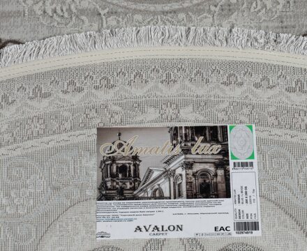 36564A oval L.BEIGE / BLUE