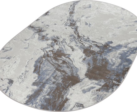 38508A oval BEIGE / BLUE