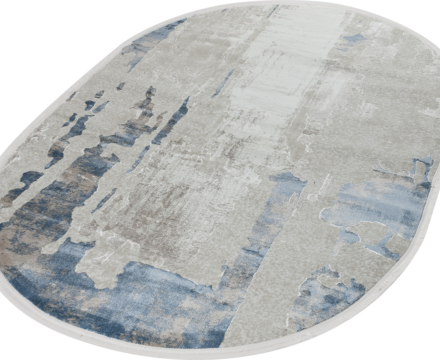 51273B oval BLUE / CREAM