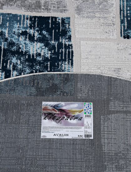 38471A oval BLUE FLS / L.GREY