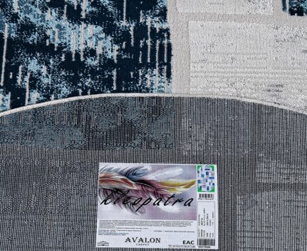 38471A oval BLUE FLS / L.GREY