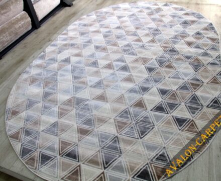 36853A oval L.BEIGE / GREY