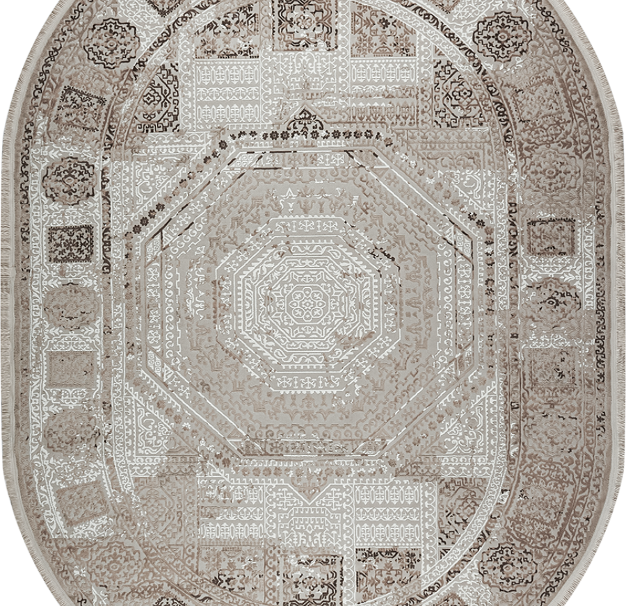 36921A oval BROWN / BEIGE