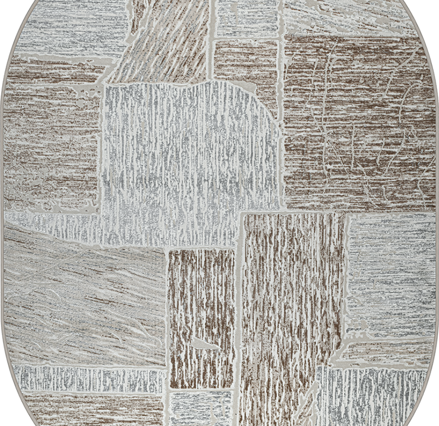 37642B oval BEIGE / D.BEIGE