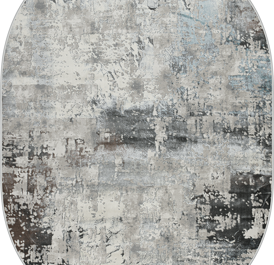 N0072A oval GREY / BLUE