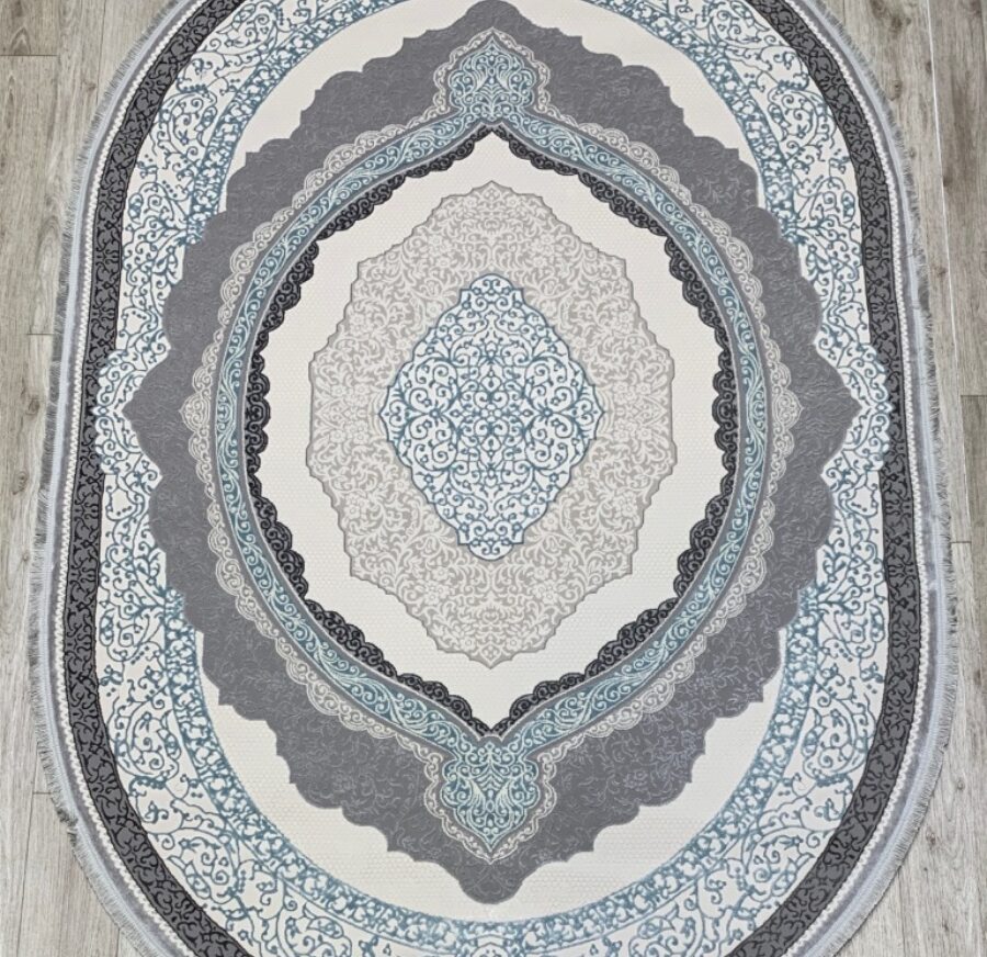 36845A oval BLUE / L.GREY