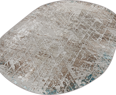 38551A oval BLUE FLS / CREAM FLS