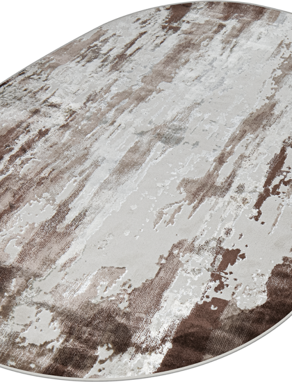 37107A oval BROWN / D.BEIGE