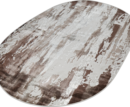 37107A oval BROWN / D.BEIGE