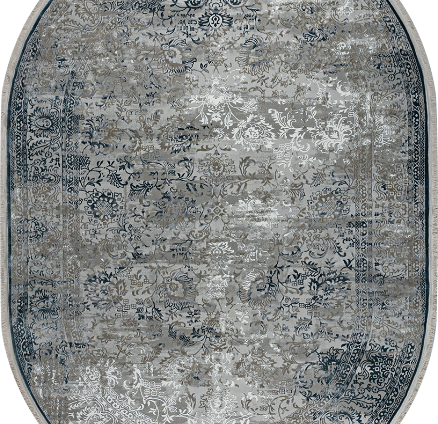 36805C oval BEIGE / BLUE