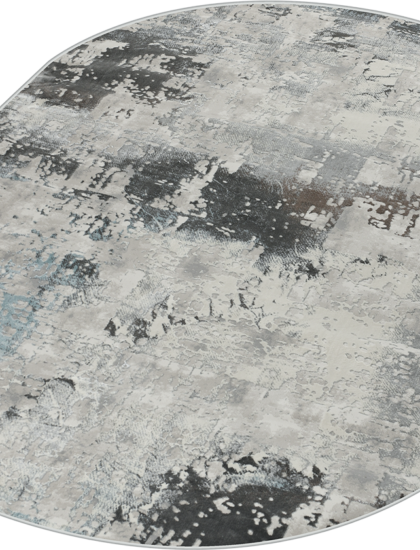 N0072A oval GREY / BLUE