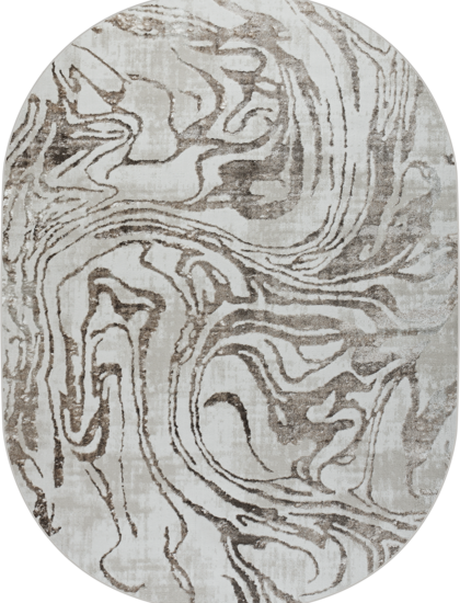 38893A oval BROWN FLS / BEIGE FL