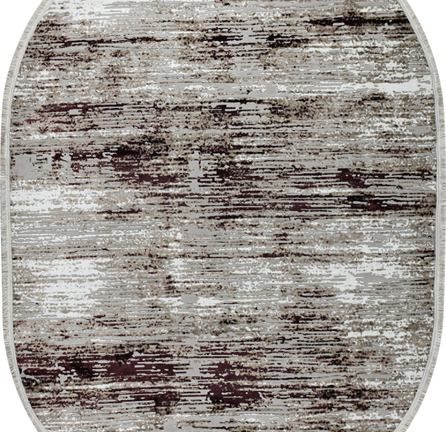 36952A oval DL.LILA / BEIGE