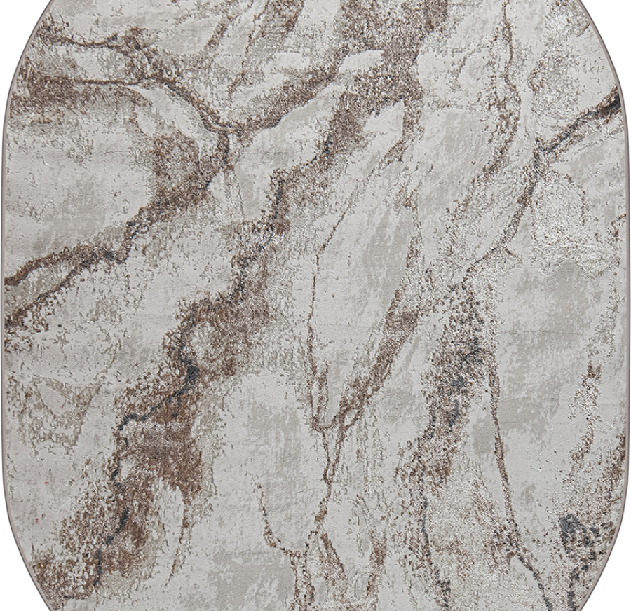 38552A oval GREY FLS / CREAM FLS